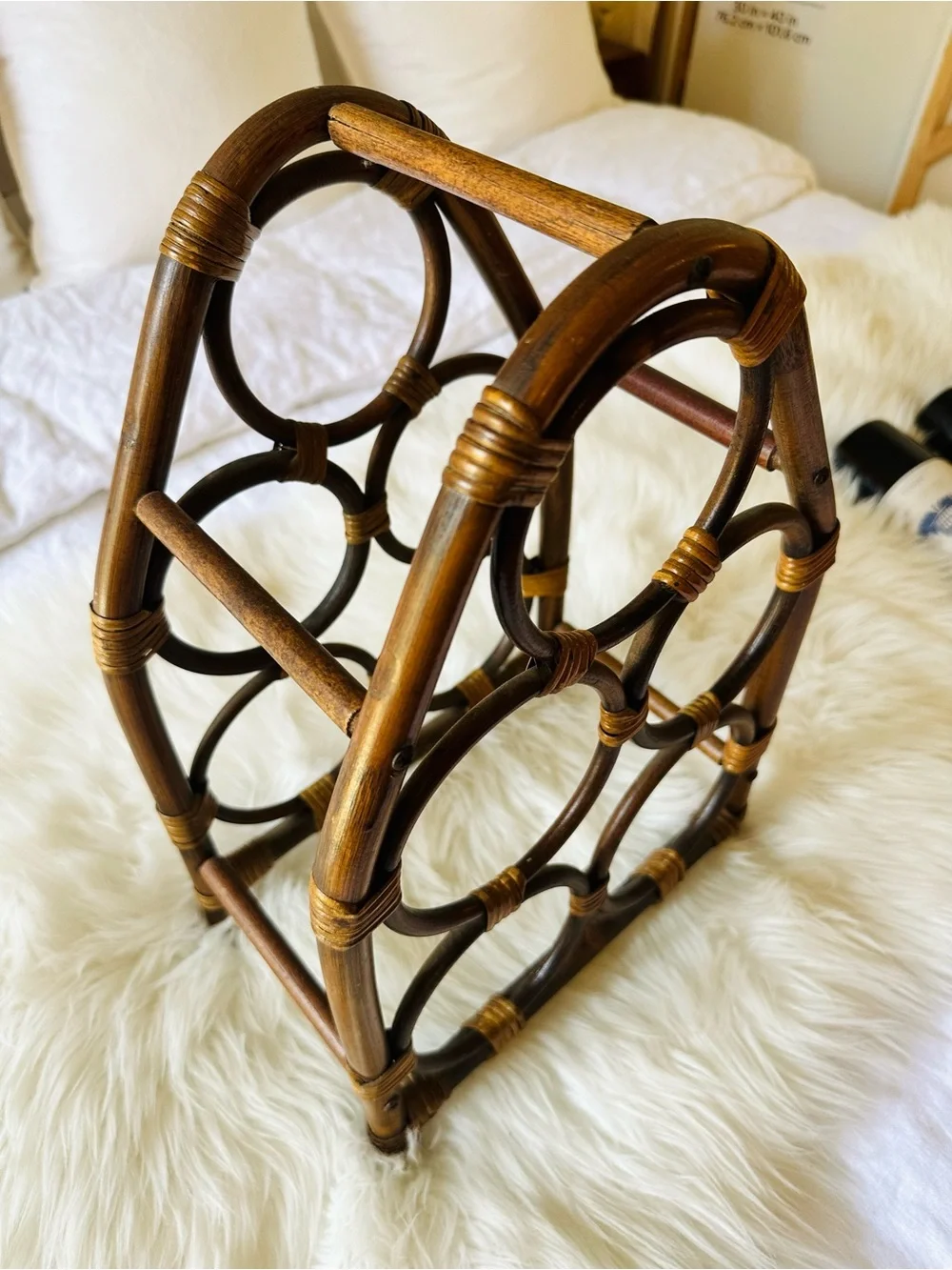 Vintage Bamboo Wine Holder
